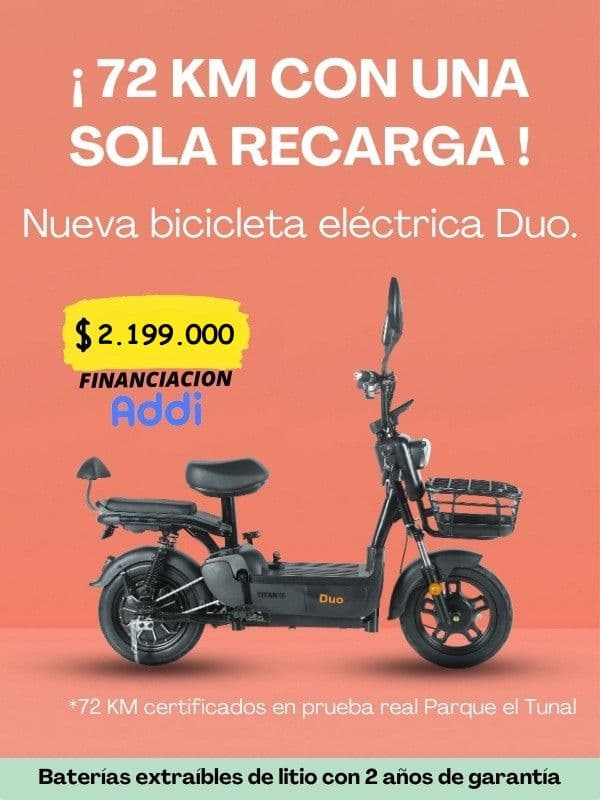 Nueva Bicicleta Eléctrica Duo