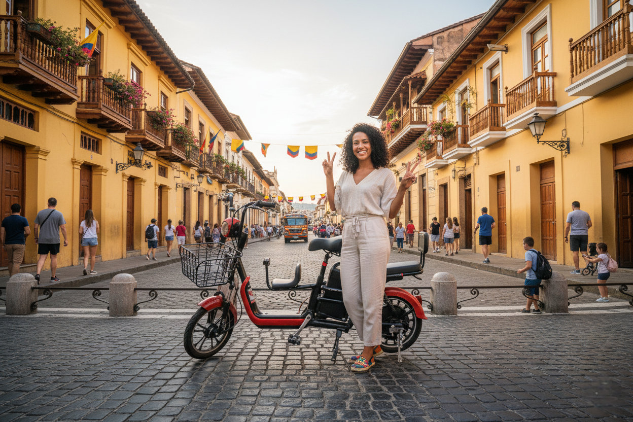 Bicicleta Eléctrica tres Puestos Cliente 01